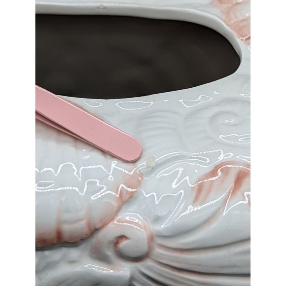 Vintage Sea Shells Ceramic Hand Painted Tissue Cover Decor Seaside Beach - Picture 9 of 15